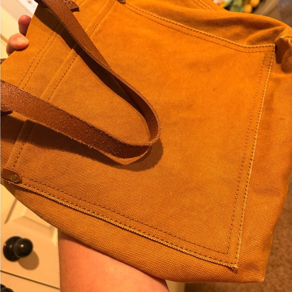 Madewell Mustard and Brown Tote Bag - Picture 5 of 6